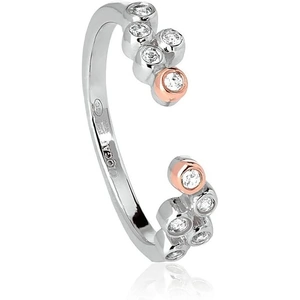 Clogau Celebration Sterling Silver White Topaz Stacking Ring D