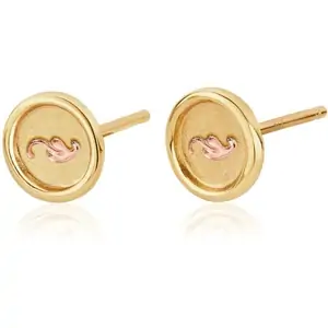 Clogau Tree of Life Insignia 9ct Gold Stud Earrings