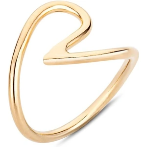 Coco & Kinney Yellow Gold Plated Cath Ring - UK N - US 6.75 - EU 53.8