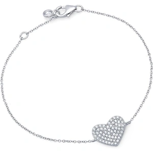 Crislu Simply Pave Heart Bracelet 9010442B70CZ