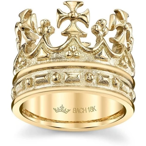 Cynthia Bach Queen Elizabeth Crown Ring - UK H 1/2 - US 4.25 - EU 47.4