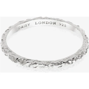 Daisy London Isla Sterling Silver Coral Stacking Ring SSR04_SLV_M