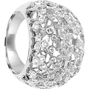 Damiani Via Lattea 18ct White Gold 1.07cttw Diamond Ring - Ring Size J.5