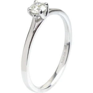 Diamond Heritage 18ct White Gold 4 Claw Solitaire Diamond Ring RI-145(0.25ct PLUS)-H/I1/0.28ct