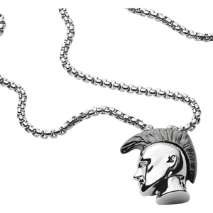 Diesel Jewellery Mens Diesel Stainless Steel Necklace Only the Brave