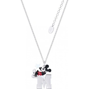 Ladies Disney Couture White Gold Plated Mickey Mouse 90th Anniversary Mickey Mouse Anniversary M For Mickey Necklace