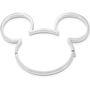 Ladies Disney Couture White Gold Plated Mickey Mouse 90th Anniversary Mickey Mouse Anniversary Mickey Bangle