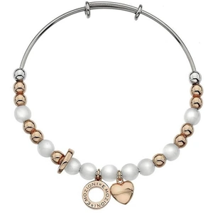 Emozioni Bangle White Mother of Pearl Rose Gold