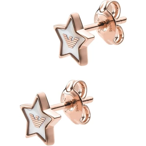 Emporio Armani Rose Gold Coloured Star Stud Earrings