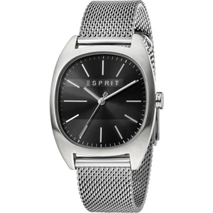Esprit Infinity Men's Watch featuring a Stainless Steel Mesh Strap and Black Dial