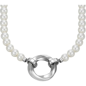 Esprit Silver Simulated Pearl and Ring Necklet LNL92247A800