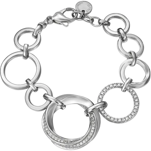 Esprit Silver Cubic Zirconia Large Circles Bracelet ELBR91317A180