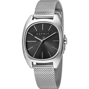 Esprit Infinity Women's Watch featuring a Stainless Steel Mesh Strap and Black Dial