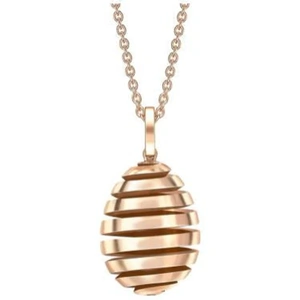 Fabergé Essence Spiral 18ct Rose Gold Egg Pendant - Default Title / Rose Gold