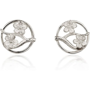 Fiona Kerr Jewellery Silver Cherry Blossom Stud Earrings