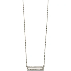 Fiorelli Jewellery Ladies Fiorelli Silver Plated Crystal Bar Design Necklace