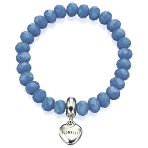 Fiorelli Jewellery Ladies Fiorelli Silver Plated Stretch Blue Bead Bracelet