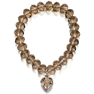 Fiorelli Jewellery Ladies Fiorelli Silver Plated Heart Charm Bracelet