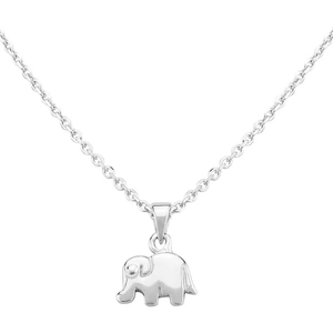 Fleur Kids Sterling Silver Elephant Pendant Necklace AZP047704