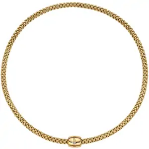 Fope 18ct Yellow Gold Solo Flex'it 0.03ct Diamond Necklace