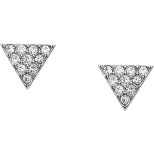 Fossil Jewellery Ladies Fossil Silver Plated Triangle Stud Earrings