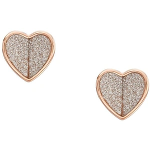Ladies Fossil Jewellery Sadie Flutter Hearts Earrings