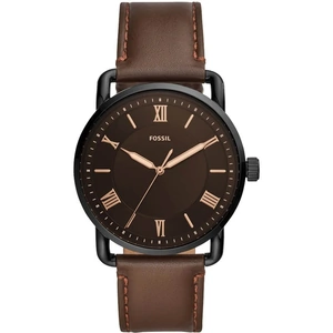 View product details for the Fossil Mens Copeland Brown Leather Strap Watch FS5666