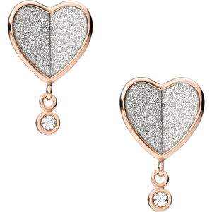 Fossil Folded Hearts Ladies Stud Earrings JF03646791