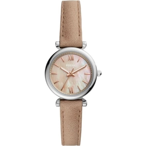 Fossil Carlie Mini Sand Leather Watch
