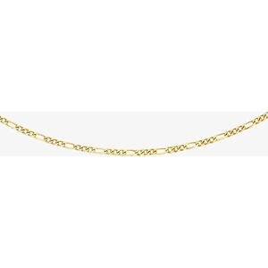 Gold Classic 9ct Yellow Gold 51cm Diamond-Cut Figaro Chain 1.15.0015-51