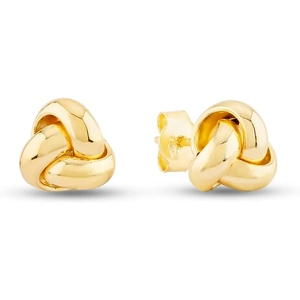 Gold Classic 9ct Yellow Gold Small Knot Stud Earrings 1.55.6239