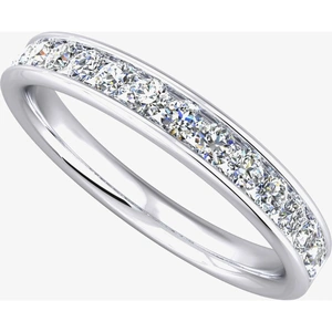 Gold Impression 9ct White Gold 0.25ct Diamond Half-Eternity Ring (O) 8991/9W/DQ10/25PT O