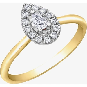 Gold Impression 9ct Yellow Gold 0.20ct Diamond Ring 30617RW/20-10 Q