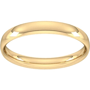 Goldsmiths 4mm Traditional Court Standard Wedding Ring In 9 Carat Yellow Gold - Ring Size P
