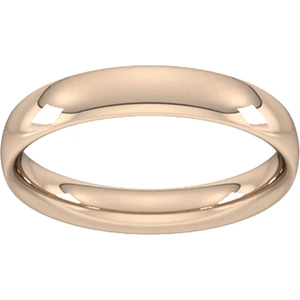 Goldsmiths 4mm Traditional Court Heavy Wedding Ring In 18 Carat Rose Gold - Ring Size Q