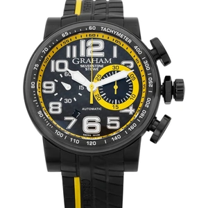 Graham Silverstone Stowe Racing 2BLDC.B28A, Arabic Numerals, 2012, Good, Case material Steel, Bracelet material: Rubber