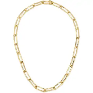 18ct Yellow Gold Paper Clip Gucci Link to Love Thick Chain Necklace