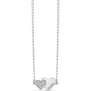 Ladies Guess Jewellery Stainless Steel Me and You Me and You Double Heart