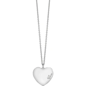 Guess Jewellery Ladies Guess Rhodium Plated Heartbeat Necklace
