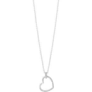 Guess Jewellery Ladies Guess Silver Plated Guess Frame Necklace