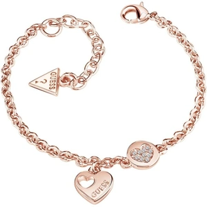 Guess Jewellery Ladies Guess Heart Devotion Rose Gold Bracelet