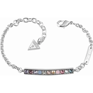 Guess Jewellery Ladies Guess Rhodium Plated Miami Bracelet