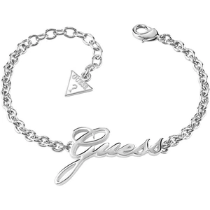 Guess Jewellery Ladies Guess Rhodium Plated Guess Signature Bracelet