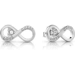 Guess Endless Love Crystal Infinity Stud Earrings UBE85010