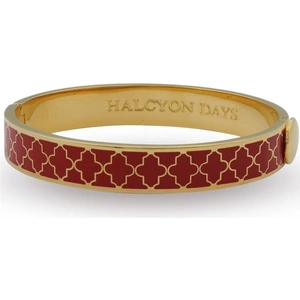 Halcyon Days Jewellery 1cm Agama Red & Gold Hinged Bangle