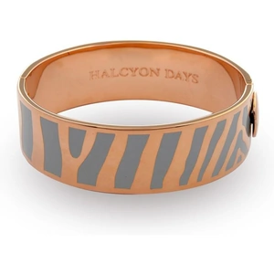 Halcyon Days Jewellery Ladies Halcyon Days Gold Plated Zebra Bangle