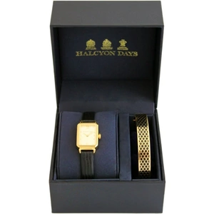 Halcyon Days Salamander Sport Black & Gold Watch Gift Set