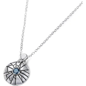 Hannah Blackwood Jewellery Sterling Silver & London Blue topaz Mini Shattered Time Pendant