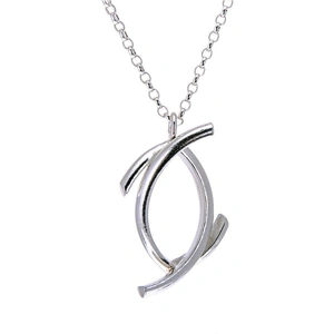 Hannah Silversmith Sterling Silver Crescent Moon Pendant