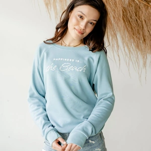 Happiness Is Inc. Happiness is...the Beach Sweatshirt in Teal